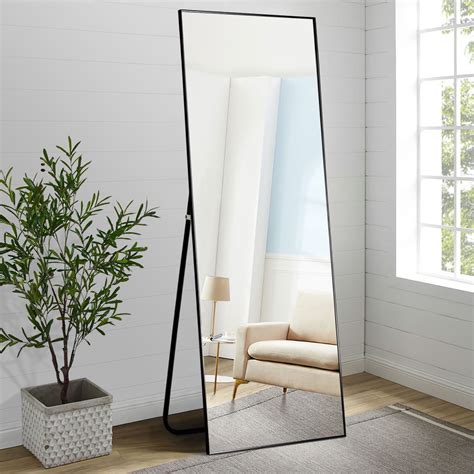 black metal rectangle mirror